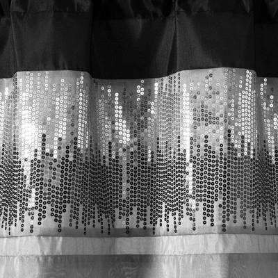 52"x18" Night Sky Sequins Embroidery Window Valance - Lush Décor 4 52"x18" Night Sky Sequins Embroidery Window Valance - Lush Décor - Image 2