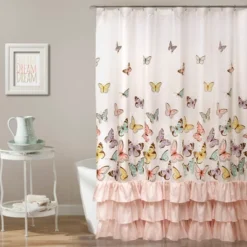 Kids' Flutter Butterfly Shower Curtain - Lush Décor -Lush Decor Store GUEST bf71fde0 2e38 4963 80e1 99f731cb9f67