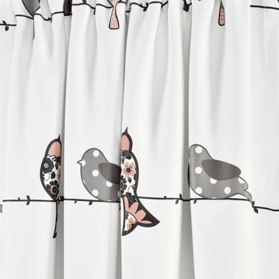 Lush Décor Rowley Birds Light Filtering Window Curtain Panels Blush/Gray 52X63+2 Set 3 Lush Décor Rowley Birds Light Filtering Window Curtain Panels Blush/Gray 52X63+2 Set