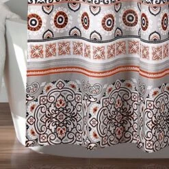 Nesco Stripe Shower Curtain Navy - Lush Décor -Lush Decor Store GUEST c126e84d ec02 48f4 8d35 b514c8bb40aa