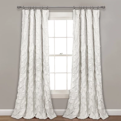 84"x52" Ravello Pintuck Window Curtain Panel - Lush Décor 8 84"x52" Ravello Pintuck Window Curtain Panel - Lush Décor - Image 6
