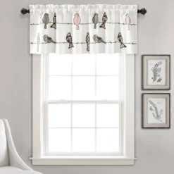 18"x52" Rowley Birds Light Filtering Valance - Lush Décor 16 18"x52" Rowley Birds Light Filtering Valance - Lush Décor -Lush Decor Store GUEST c453fada 2c62 4ca7 9c52 c82e52bf2806