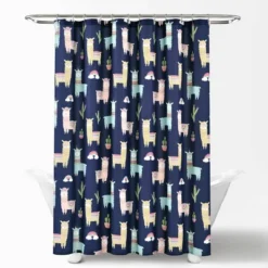 72"x72" Make A Wish Southwest Llama Cactus Shower Curtain Single - Lush Décor -Lush Decor Store GUEST c55719a6 6cdf 457a 94e9 5db4bdcb01f7