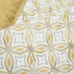 Mid-Century Modern Geo Reversible Quilt & Sham Set Yellow - Lush Décor 11 Mid-Century Modern Geo Reversible Quilt & Sham Set Yellow - Lush Décor -Lush Decor Store GUEST c609cd96 e1cf 4435 8798 3dff3237beb2