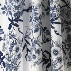 2pk 52"x84" Light Filtering Botanical Garden Curtain Panels Navy - Lush Décor -Lush Decor Store GUEST c6bf9ee4 701e 4b89 aea2 17a4e4668683