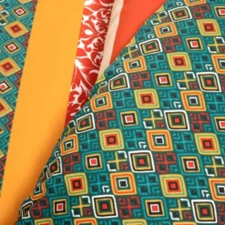 Lush Décor Boho Stripe Reversible Cotton Duvet Cover Set Turquoise/Tangerine -Lush Decor Store GUEST c7acded4 ec70 499f b9bc d9509a49b7d6