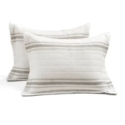 Twin Farmhouse Stripe Quilted Daybed Cover Set Gray - Lush Décor -Lush Decor Store GUEST ca33adf5 def8 4575 8d0d b721cead408f