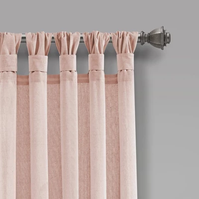 Burlap Knotted Tab Top Light Filtering Window Curtain Panels - Lush Décor 3 Burlap Knotted Tab Top Light Filtering Window Curtain Panels - Lush Décor