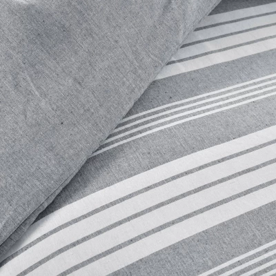 Farmhouse Yarn Dyed Stripe Comforter Set - Lush Décor 6 Farmhouse Yarn Dyed Stripe Comforter Set - Lush Décor - Image 4