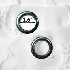 2pk 38"x95" Sheer Avon Trellis Curtain Panels White - Lush Décor -Lush Decor Store GUEST cccf7381 50f7 4a38 8ade b86945efdedf