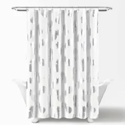 Pineapple Toss Shower Curtain Single Silver - Lush Décor -Lush Decor Store GUEST cf246f6d 5095 427b b2f1 45a65f718a06