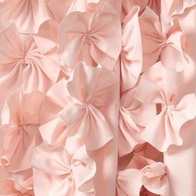 Lush Décor Riley Window Curtain Panel Blush Single 54x84 4 Lush Décor Riley Window Curtain Panel Blush Single 54x84 - Image 2