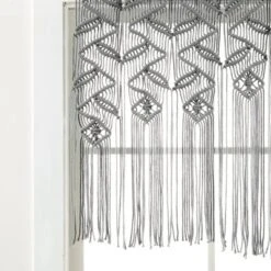 30"x40" Boho Macrame Leaf Cotton Kitchen Curtain Valance - Lush Décor -Lush Decor Store GUEST d1f73585 8eb3 4e5d b31f 9b5083009946