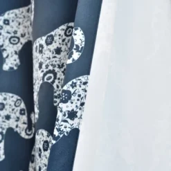 2pk 52"x84" Light Filtering Elephant Parade Curtain Panels Navy - Lush Décor 9 2pk 52"x84" Light Filtering Elephant Parade Curtain Panels Navy - Lush Décor -Lush Decor Store GUEST d5725c81 6d65 4add 9eb8 273354f08758
