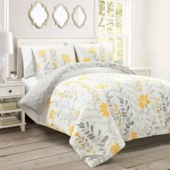 3pc Aprile Cotton Duvet Cover Set Yellow/Gray - Lush Décor 15 3pc Aprile Cotton Duvet Cover Set Yellow/Gray - Lush Décor -Lush Decor Store GUEST d7de2054 2832 408c 8ec1 2467a37bdb74