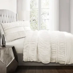 White Nova Ruffle Comforter Set - Lush Décor -Lush Decor Store GUEST d9b0805f b52b 4ad5 9fee e922863fc8d7