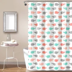 Whale Shower Curtain - Lush Décor -Lush Decor Store GUEST dae099e9 60d2 4c1c b6d5 380a053fc88c