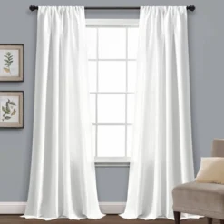 Venetian Window Curtain Panels White - Lush Décor -Lush Decor Store GUEST dc2b4223 bc78 468a 8080 ae49fc803a8b