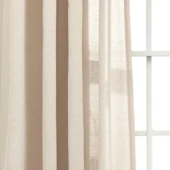 84"x52" Ruched Waterfall Linen Window Curtain Panel - Lush Décor -Lush Decor Store GUEST e1169d9e f923 4980 94a8 6df05c77c360