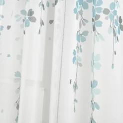 2pk 38"x84" Sheer Weeping Flower Curtain Panels Blue/Gray - Lush Décor -Lush Decor Store GUEST e1475ee6 f977 45e0 b350 e8817a479a96