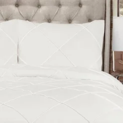 Diamond Pom Pom Comforter Set – Lush Décor