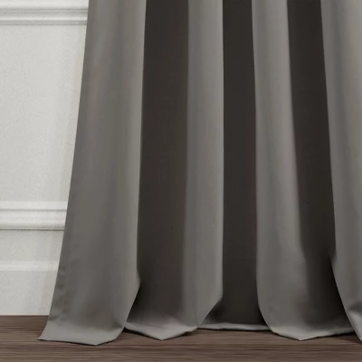 Lush Décor Insulated Rod Pocket Room Darkening Window Curtain Panels Dark Gray 52X84 Set 4 Lush Décor Insulated Rod Pocket Room Darkening Window Curtain Panels Dark Gray 52X84 Set - Image 2