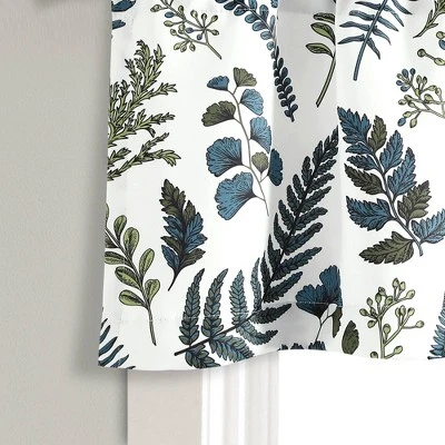 18"x52" Devonia Allover Light Filtering Valance White/Green - Lush Décor 5 18"x52" Devonia Allover Light Filtering Valance White/Green - Lush Décor - Image 3