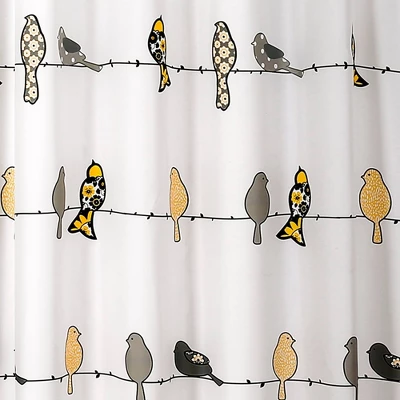 Rowley Birds Shower Curtain - Lush Décor 4 Rowley Birds Shower Curtain - Lush Décor - Image 2