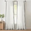 Lush Décor Olivia Ric Rac Embroidery Border Window Panel Light Linen/Black Single 42x84 2 Lush Décor Olivia Ric Rac Embroidery Border Window Panel Light Linen/Black Single 42x84 -Lush Decor Store GUEST ea161468 c03c 4fe0 aad7 e9999d346ece