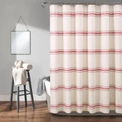 Farmhouse Striped Shower Curtain - Lush Décor -Lush Decor Store GUEST eae2b1f0 d4d8 4704 b55d e0e0cabd49bf
