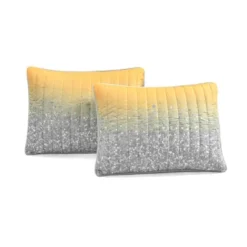 2pc Twin Glitter Ombre Metallic Print Kids' Quilt Set Yellow/Gray - Lush Décor: Kids Bedding, Teen Room Decor, Microfiber -Lush Decor Store GUEST ee920796 b1c0 485d 9478 6d4dec0bc20c