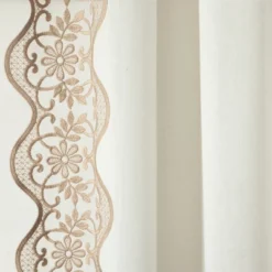 Lush Décor Scalloped Edge Lace Border Window Panel Off White/Neutral Single 52x84 -Lush Decor Store GUEST f07d45bc 6dd0 48ff 8269 90bb587af637
