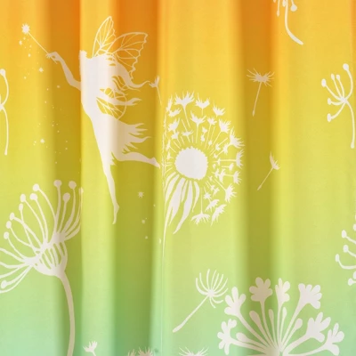 52"x84" Kids' Make A Wish Dandelion Fairy Ombre Window Curtain Panels Pastel Rainbow Set - Lush Décor 4 52"x84" Kids' Make A Wish Dandelion Fairy Ombre Window Curtain Panels Pastel Rainbow Set - Lush Décor - Image 2