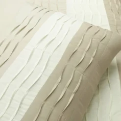 Lush Décor 5pc Mia Pleated Color Block Comforter Bedding Set Light Beige -Lush Decor Store GUEST f1fd10e2 3c3e 4a6d bdf0 8c66212f72a8