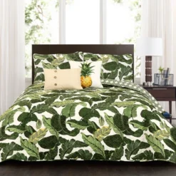 5pc Tropical Paradise Quilt Set Green - Lush Décor -Lush Decor Store GUEST f456c216 5135 4904 a2ca d92d0fbd4807
