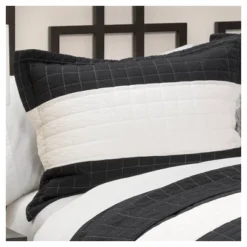 Stripe 3 Piece Quilt Set - Lush Décor