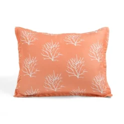 Coastal Reef Feather Reversible Quilt Set Blue/Coral - Lush Décor -Lush Decor Store GUEST f8550e65 b68f 49ca add1 b5aec1ea1391