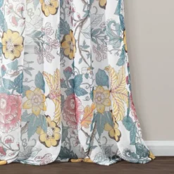 2pk 52"x84" Sheer Sydney Curtain Panels Blue/Yellow - Lush Décor -Lush Decor Store GUEST fc212eeb 2d73 4319 82f9 9c6f4ed1f5df