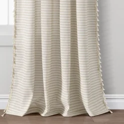 Lush Décor Boho Coastal Horizontal Ticking Stripe Tassel Window Curtain Panels -Lush Decor Store GUEST fe3f82d6 f875 401a a9bd d24d5a156e3e